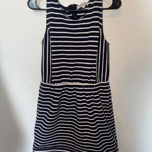 LOFT Navy Blue and White Casual‎ Sleeveless Sundress